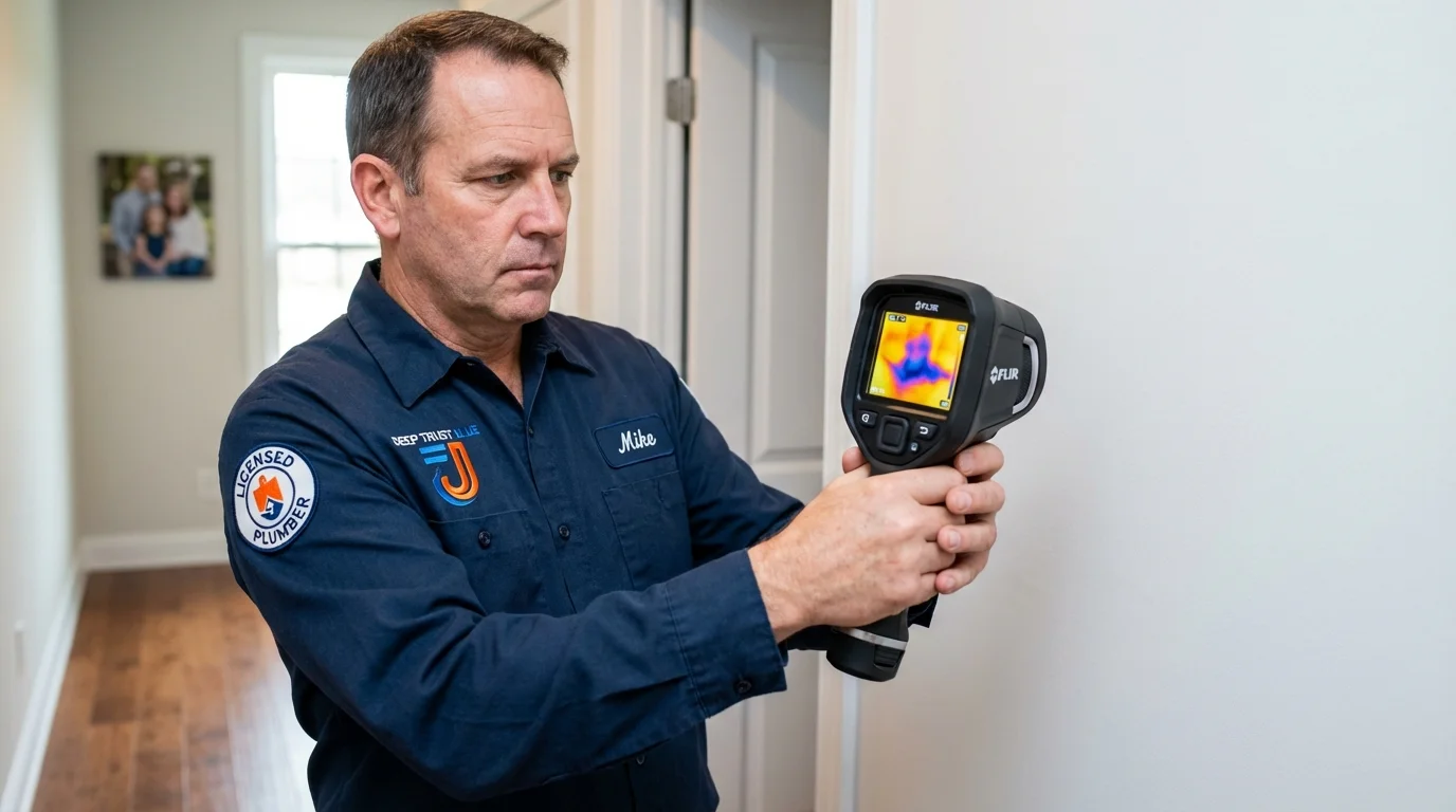 Thermal imaging leak detection by Johns Plumbing LLC in Hana